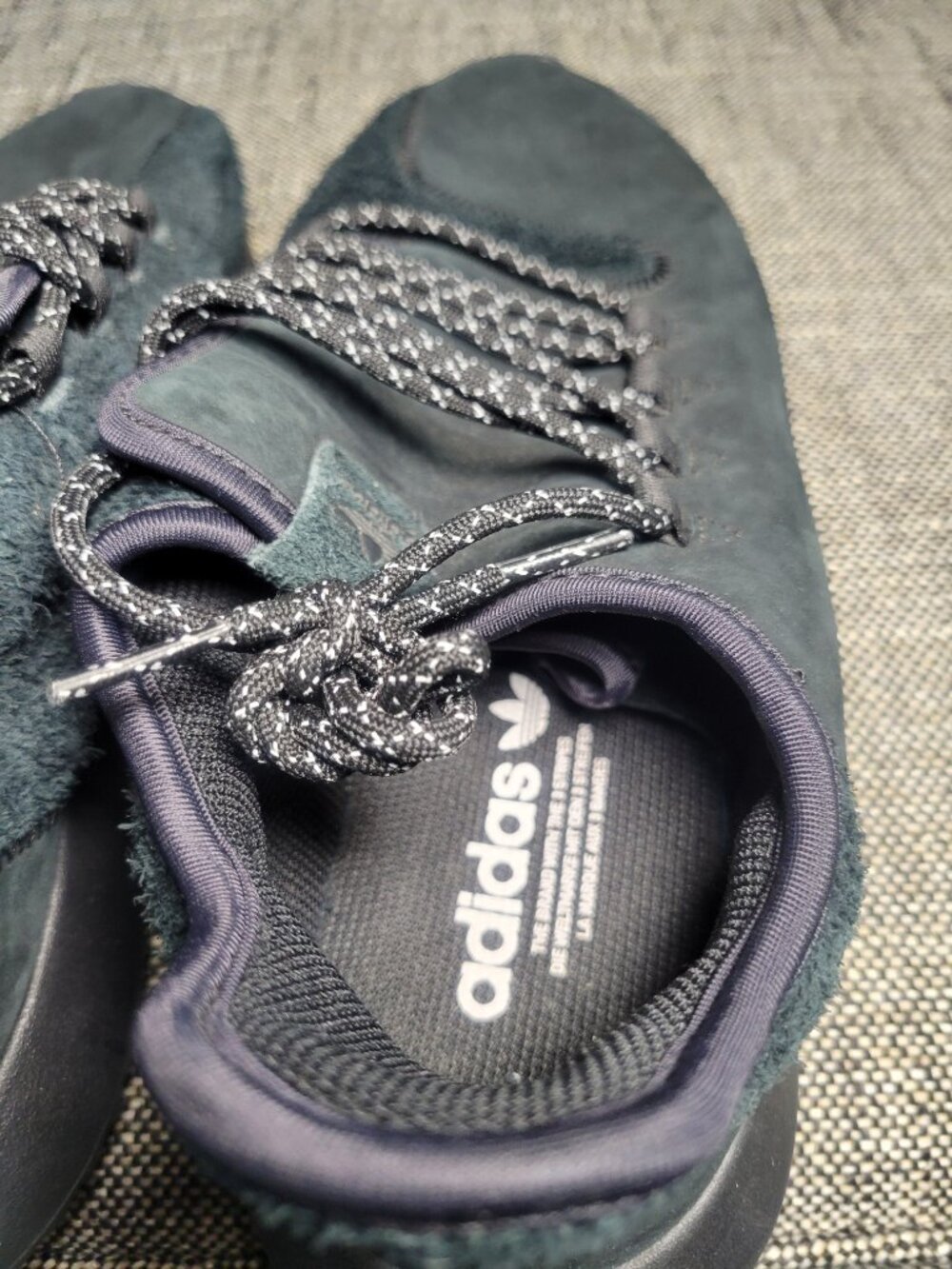 Adidas Tubular Shadow Black Suede Sneakers Men's 12.5 - Picture 12 of 16